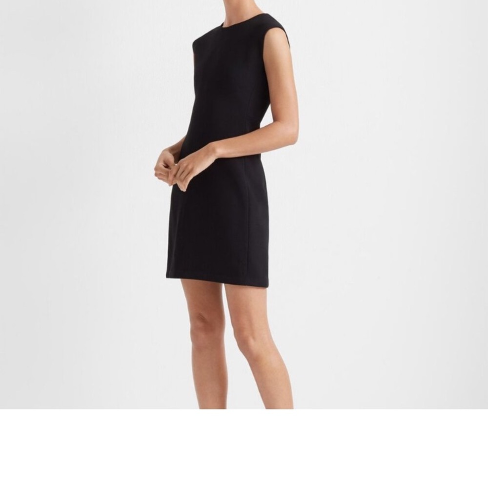 Club Monaco. Sculptural Knit Mini Dress.